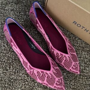 Rothy's Pink Patterned Flats